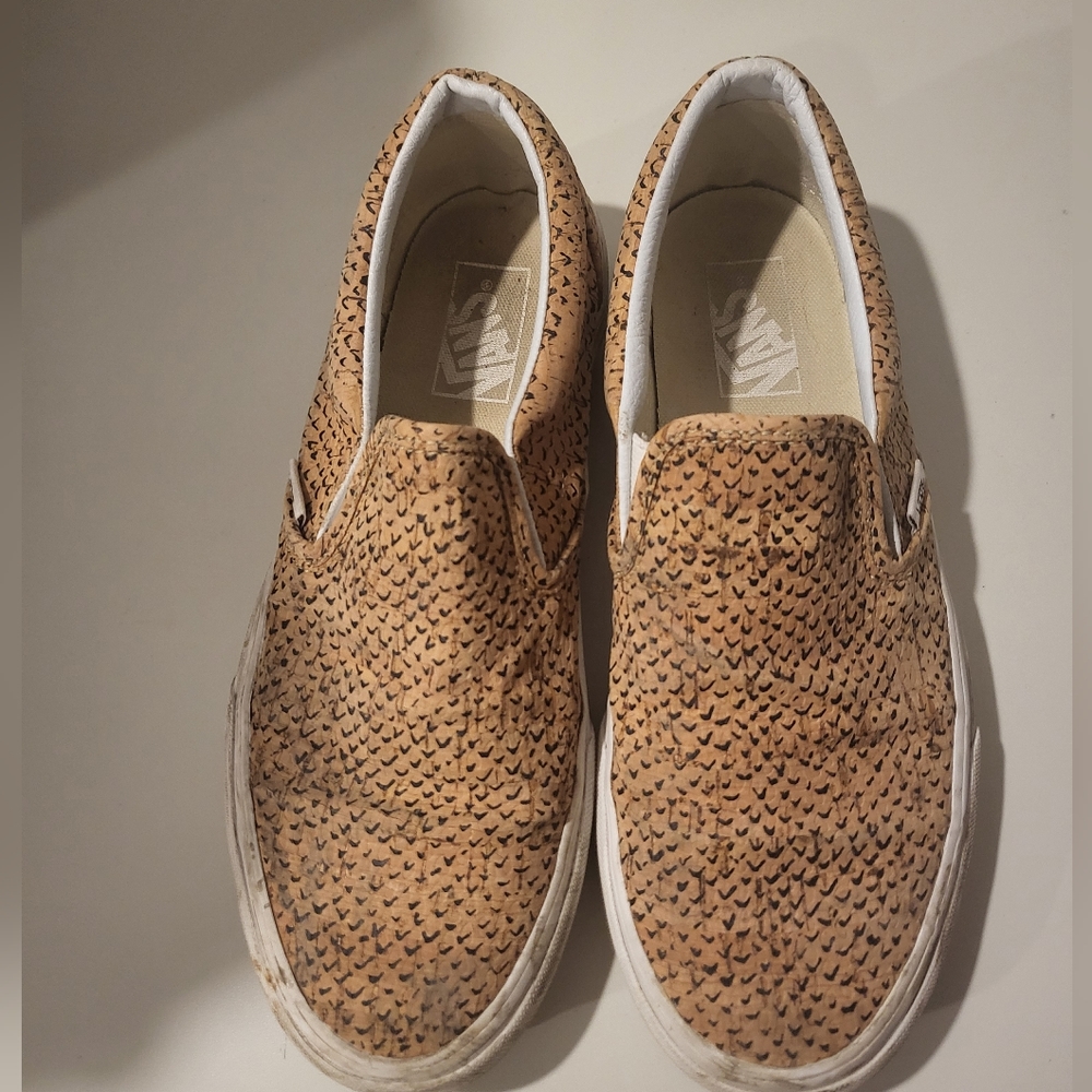 Vans Brown Slip-On Sneakers